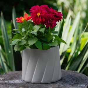 Osłonka ceramiczna 16,5cm GABRIEL szara